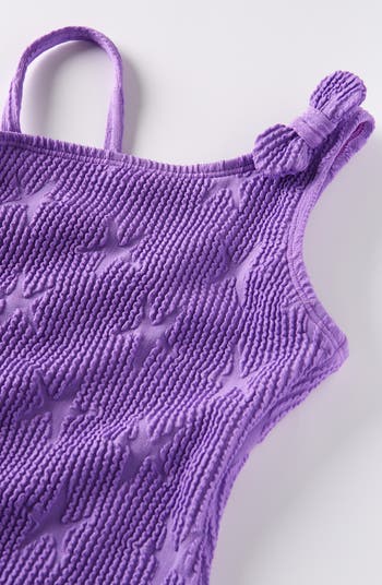 Kids' One-Shoulder One-Piece Swimsuit