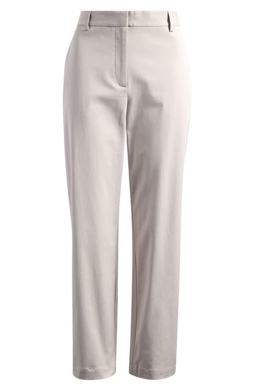 Eileen Fisher High Waist Ankle Tapered Pants In Chalk