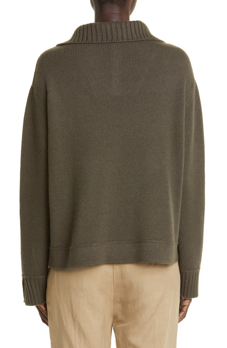 Loro Piana Half Zip Cashmere Rib Sweater | Nordstrom