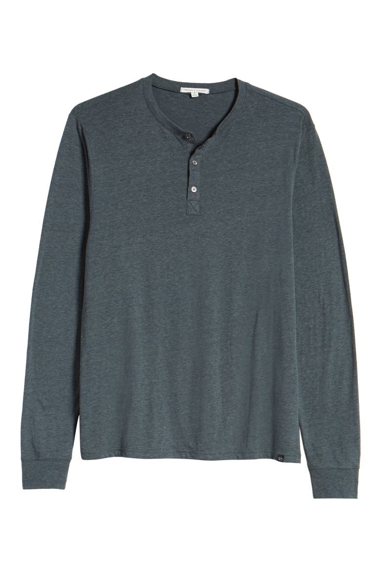 Long Sleeve Henley, Alternate, color, GUNMETAL