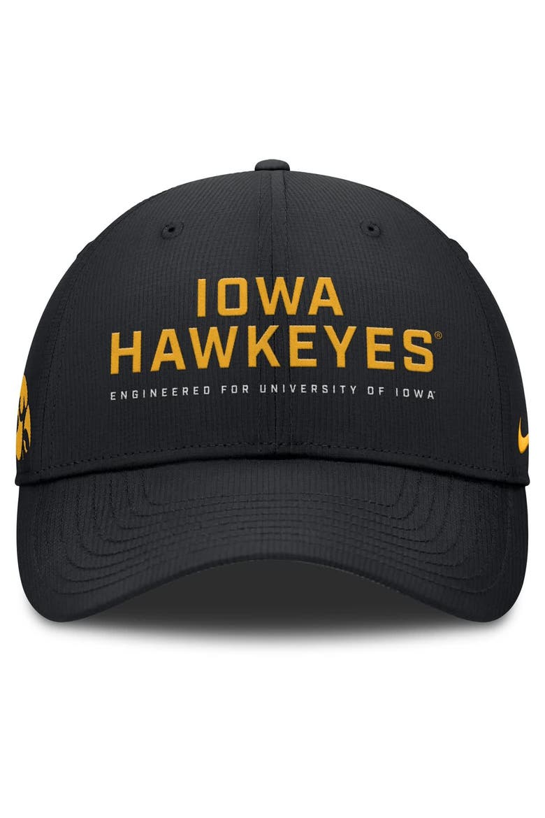 Men's Nike Black Iowa Hawkeyes 2025 On-Field Gameday Club Adjustable Hat, Alternate, color, Black