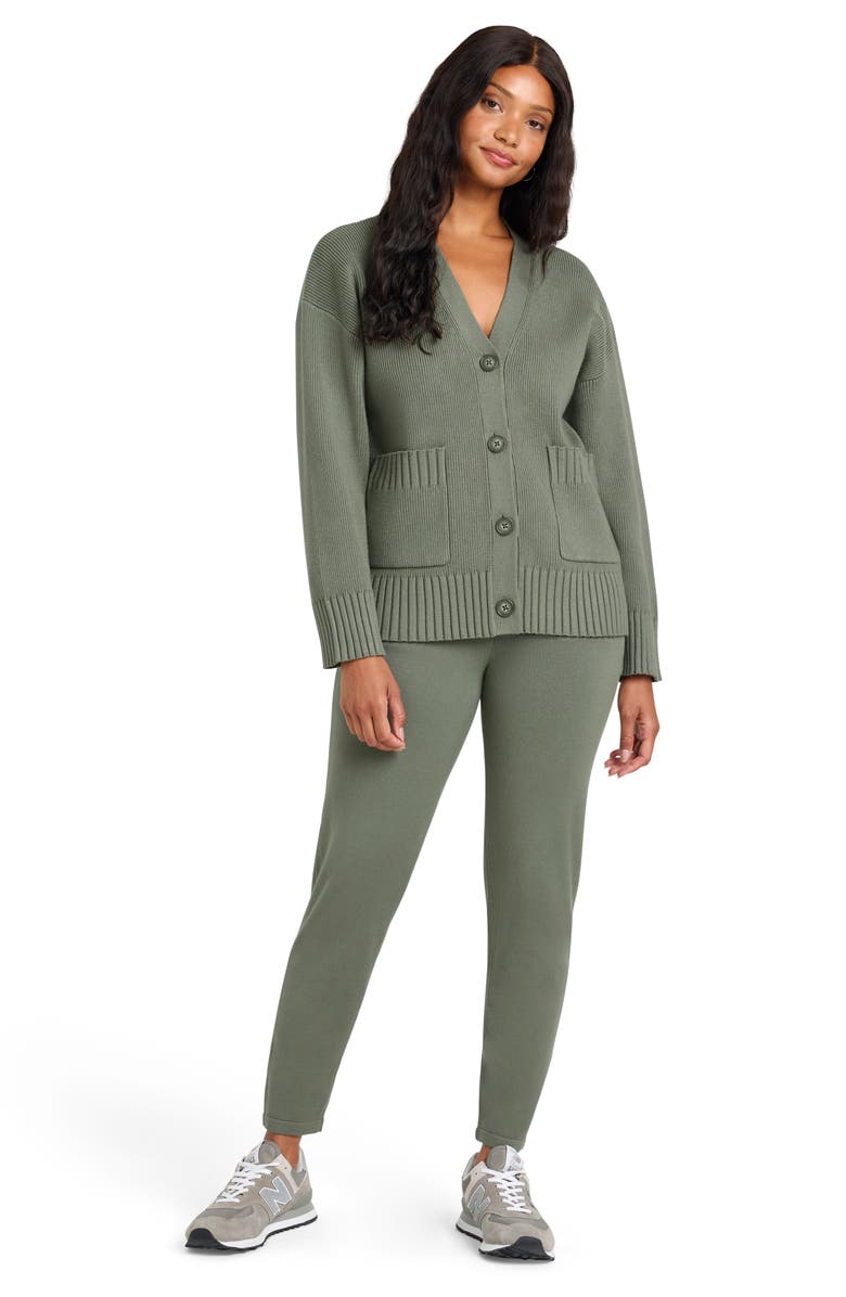 Splendid x @cellajaneblog Sweater Knit Joggers, Alternate, color, Olive