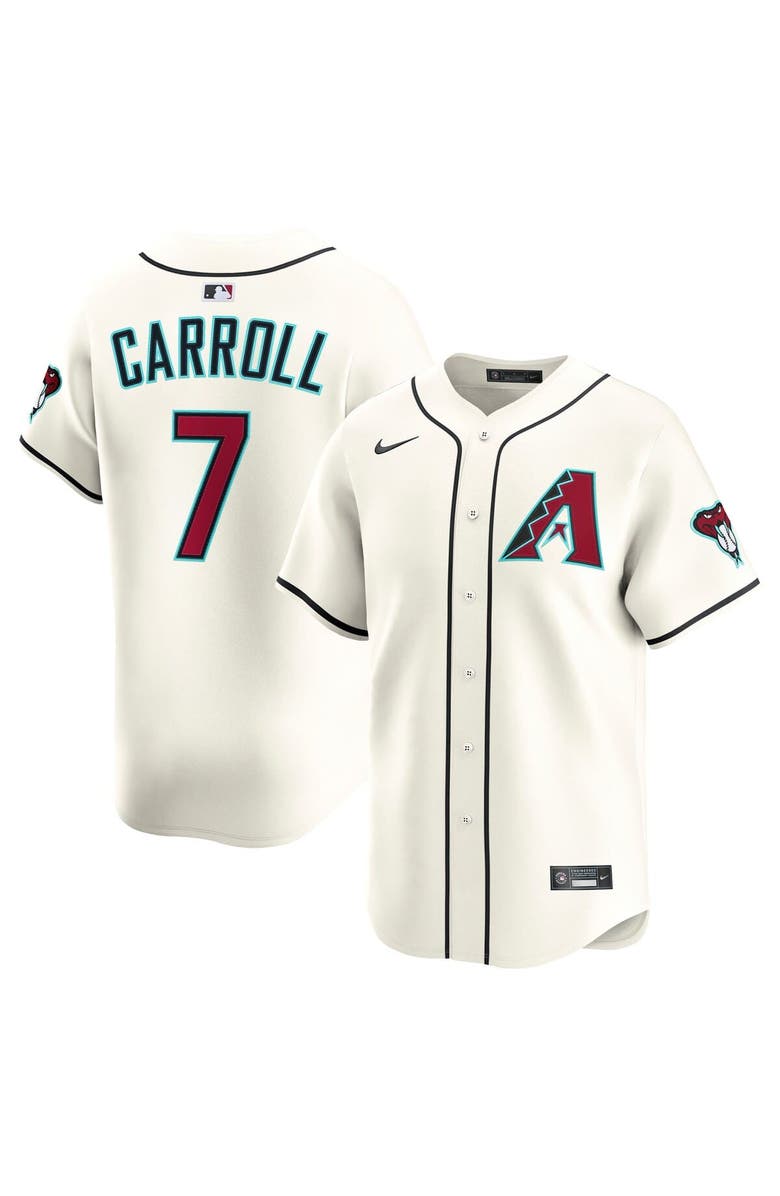 Nike Men's Nike Corbin Carroll Cream Arizona Diamondbacks Home Limited Player Jersey, Main, color, Cream