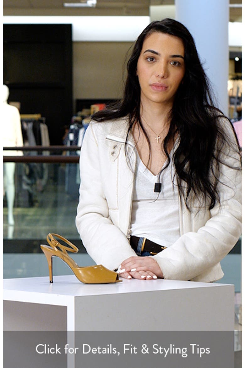Ankle Strap Peep Toe Sandal video
