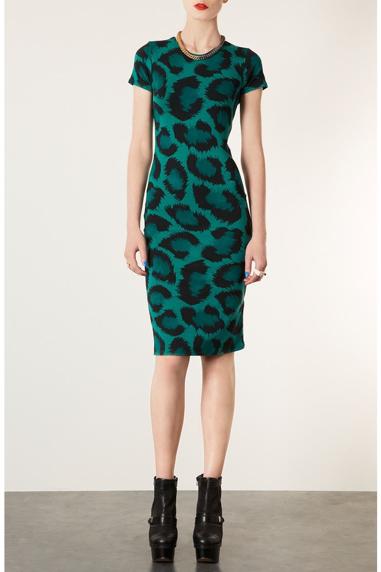 Back Cut Out Body-Con Dress, Main, color, GREEN