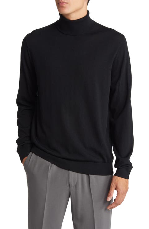 Caine Slim Fit Turtleneck Wool Sweater