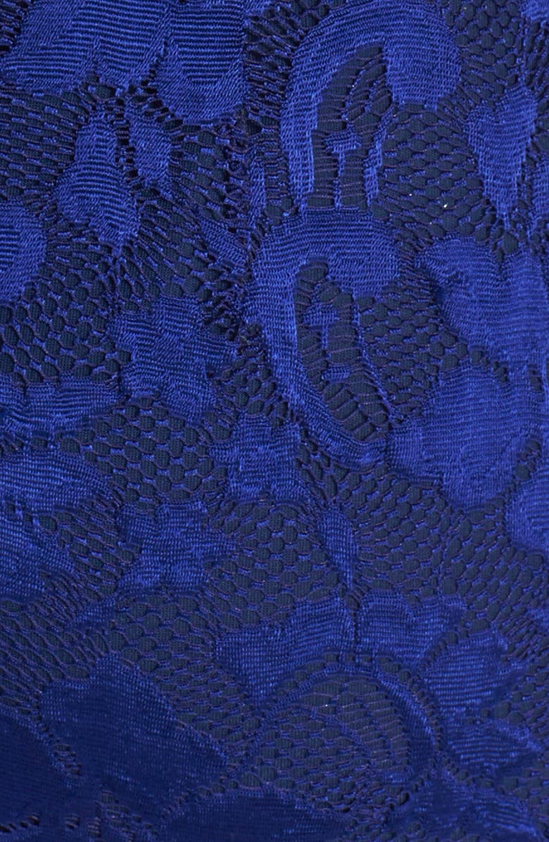 Nicole Miller 'Flower Scroll' Stretch Lace Sheath Dress, Alternate, color, 