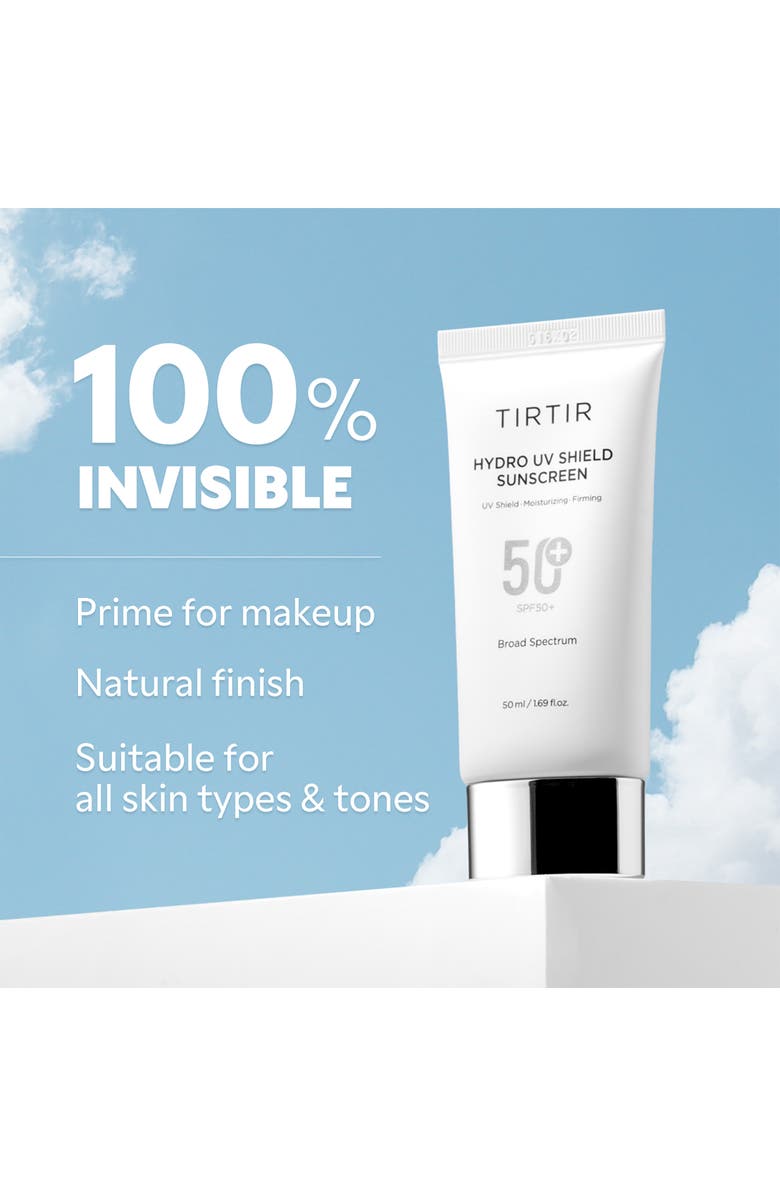 TIRTIR Hydro UV Shield Sunscreen SPF 50+, Alternate, color, White