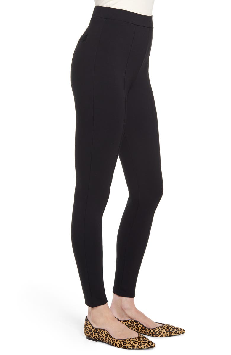 Nordstrom Essential High Waist Pintuck Ponte Leggings, Alternate, color,