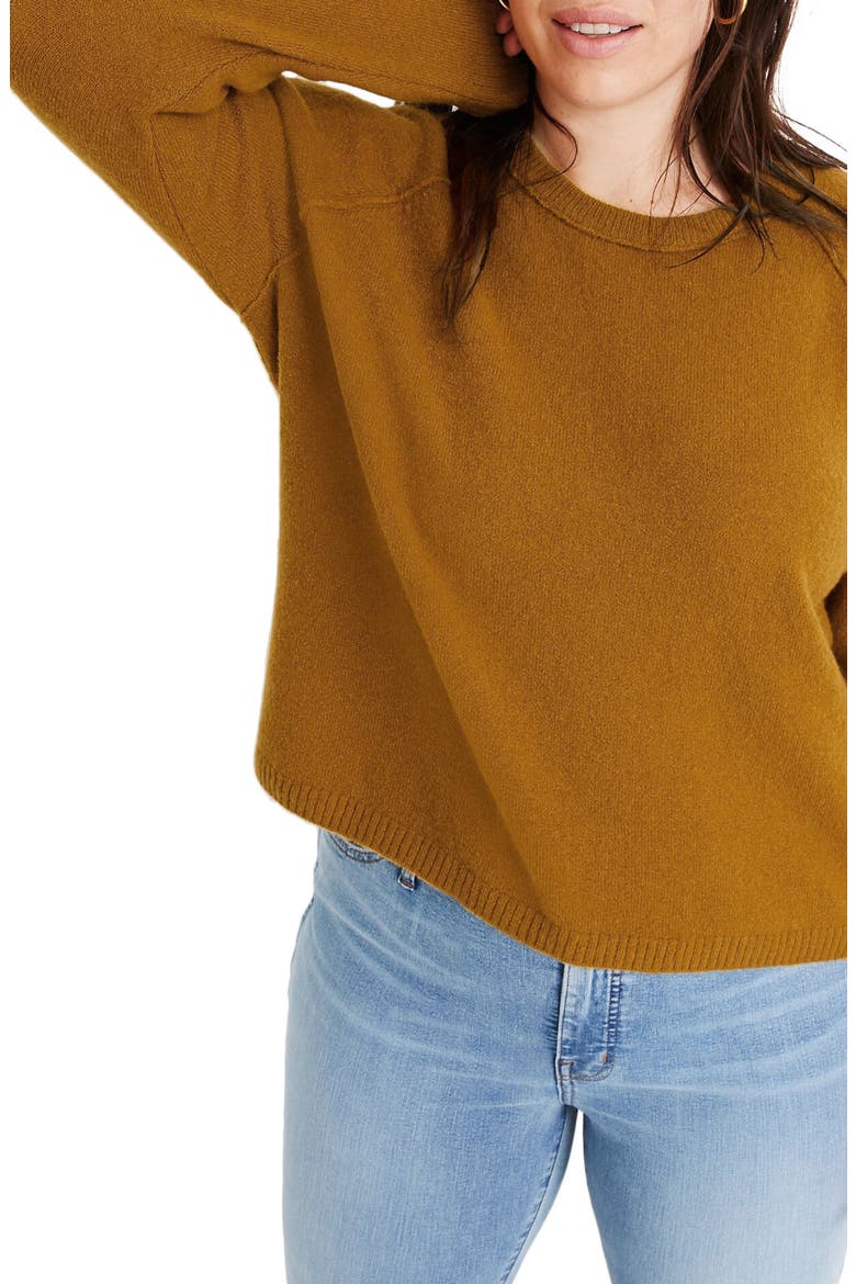 Allister Coziest Yarn Pullover, Main, color, HEATHER CIDER