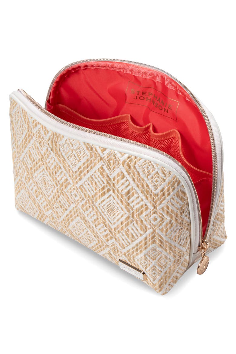 Lola Makeup Bag, Alternate, color, COCONUT