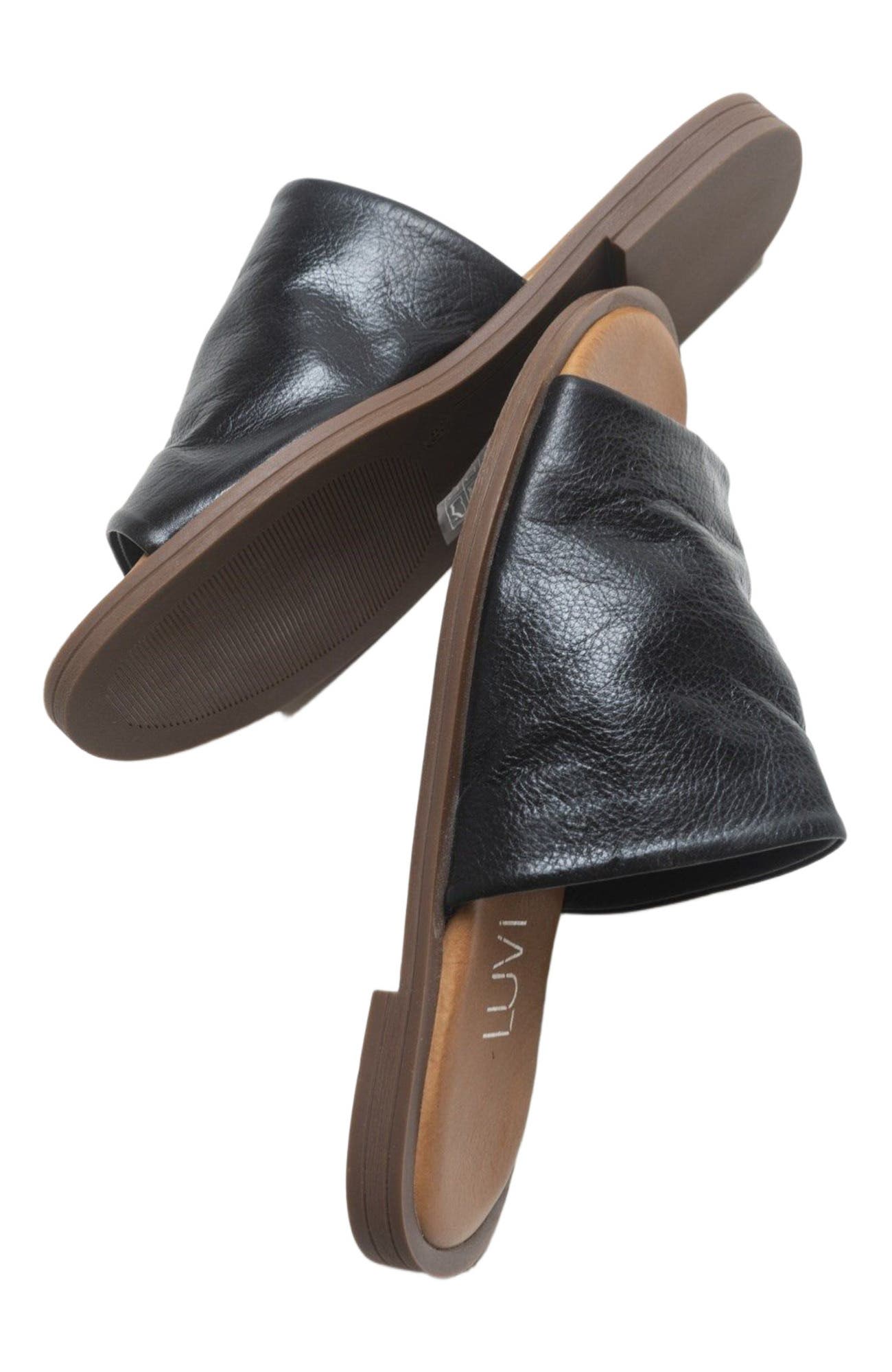 Forever & Always Shoes Clau Leather Sandal, Alternate, color, 