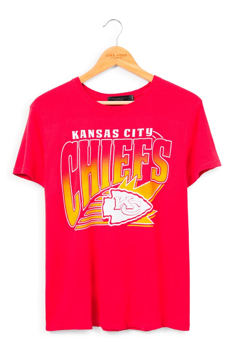Kansas City Chiefs Cotton Graphic T-Shirt, Main, color, LICORICE