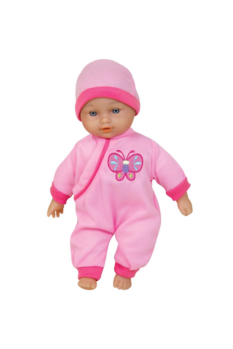 Talking Baby Doll, Pink & Butterfly Outfit, Main, color, Multicolored