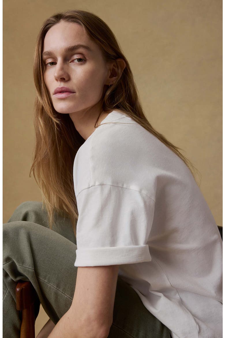 Vintage Inspired Cotton T-Shirt, Alternate, color, WHITE