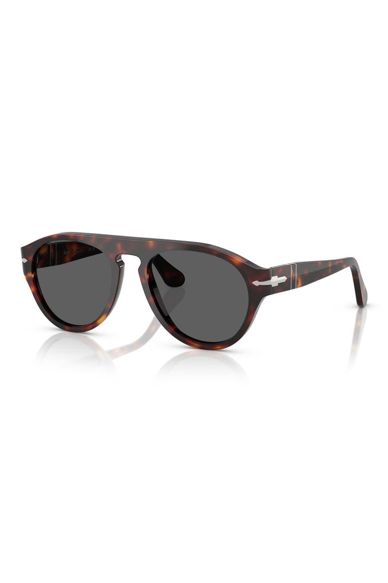 56mm Pilot Sunglasses, Alternate, color, HAVANA / DARK GREY