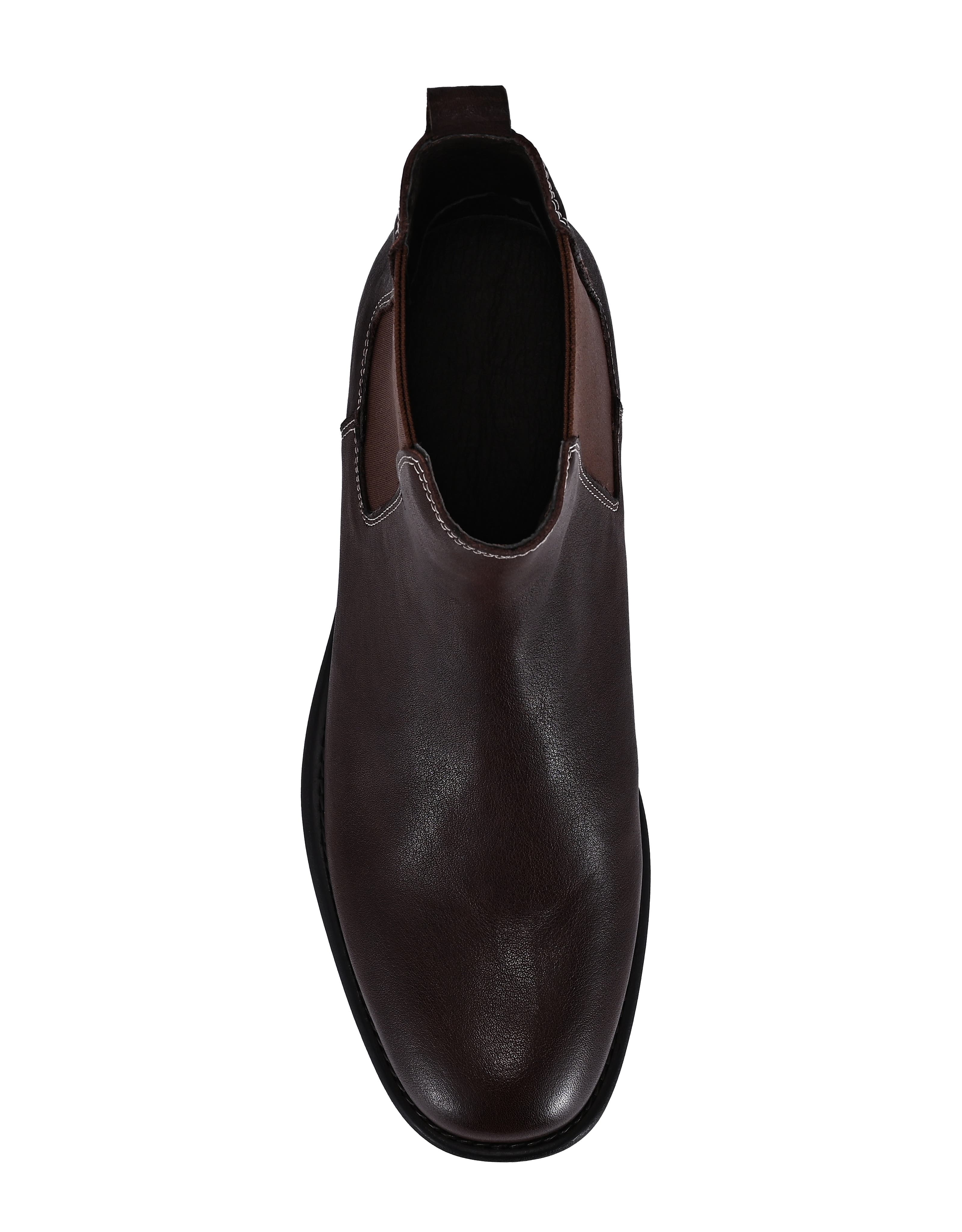 Classic Genuine Leather Versatile Everyday Chelsea Boot, Alternate, color, Coffee
