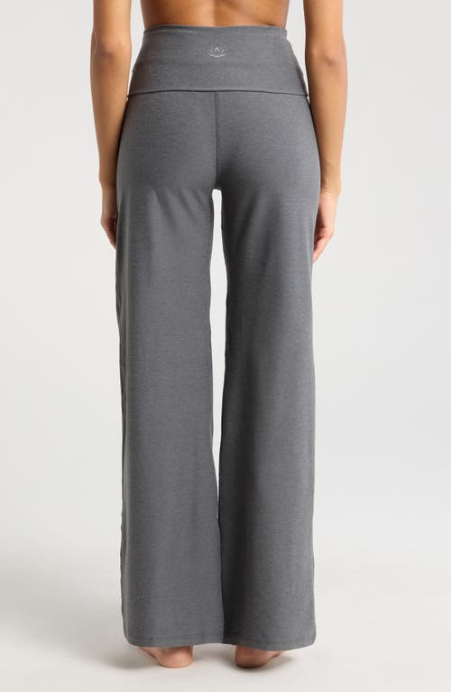 Beyond Yoga Space Dye Wide Leg Pants In Gray