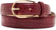 Steve Madden Croc Embossed Belt