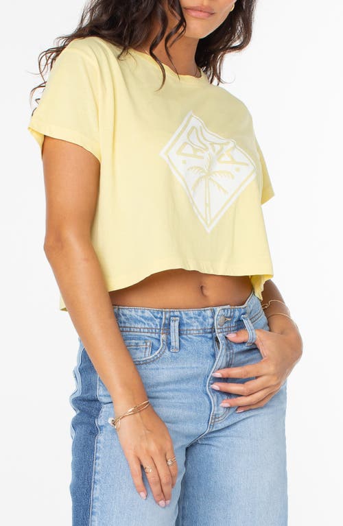Roxy Wave Riders Cotton Crop Graphic T-shirt In Snapdragon Solid