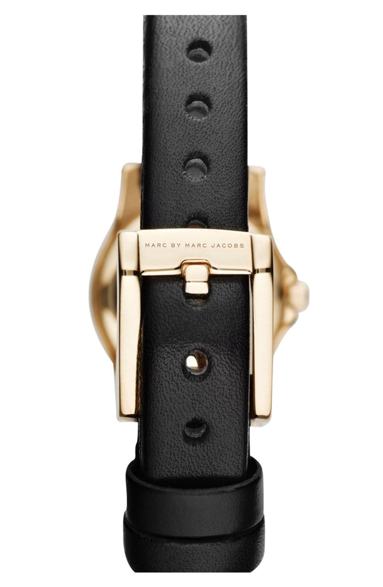 Marc Jacobs 'Henry Dinky' Leather Strap Watch, 20mm, Alternate, color, 