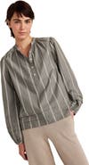 Haven Well Within Organic Cotton Poplin Stripe Long Sleeve Top