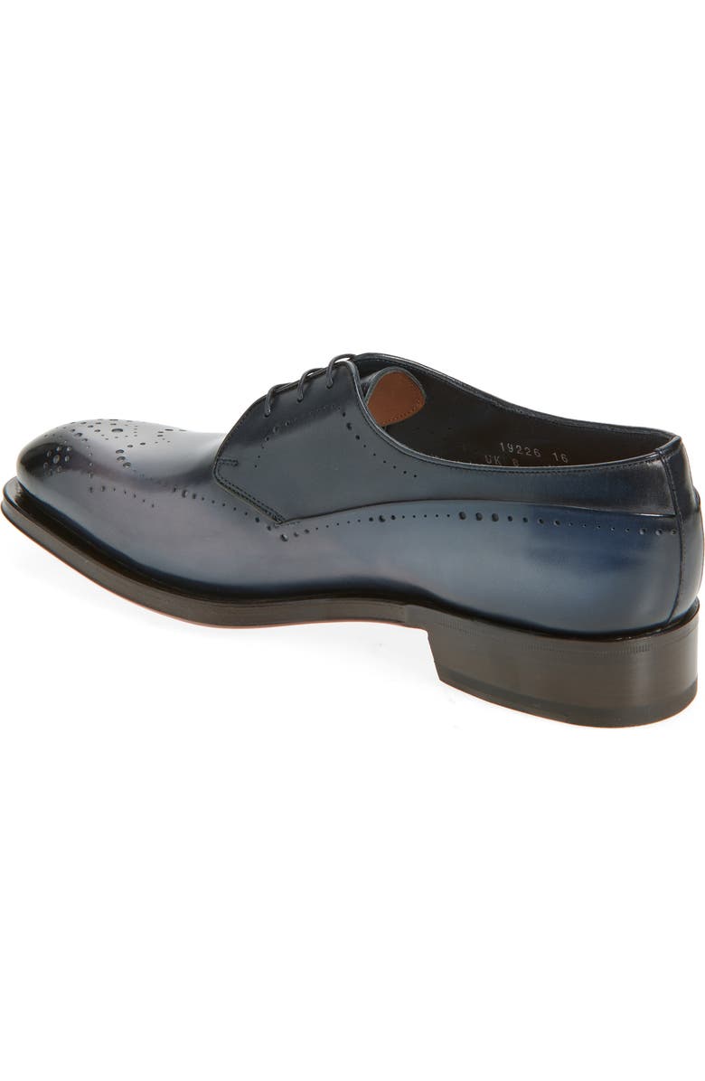Santoni Imperialde Wingtip Derby, Alternate, color, Light Blue