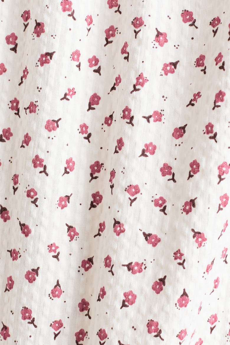 Floral-print Cotton Romper Suit, Alternate, color, White/floral