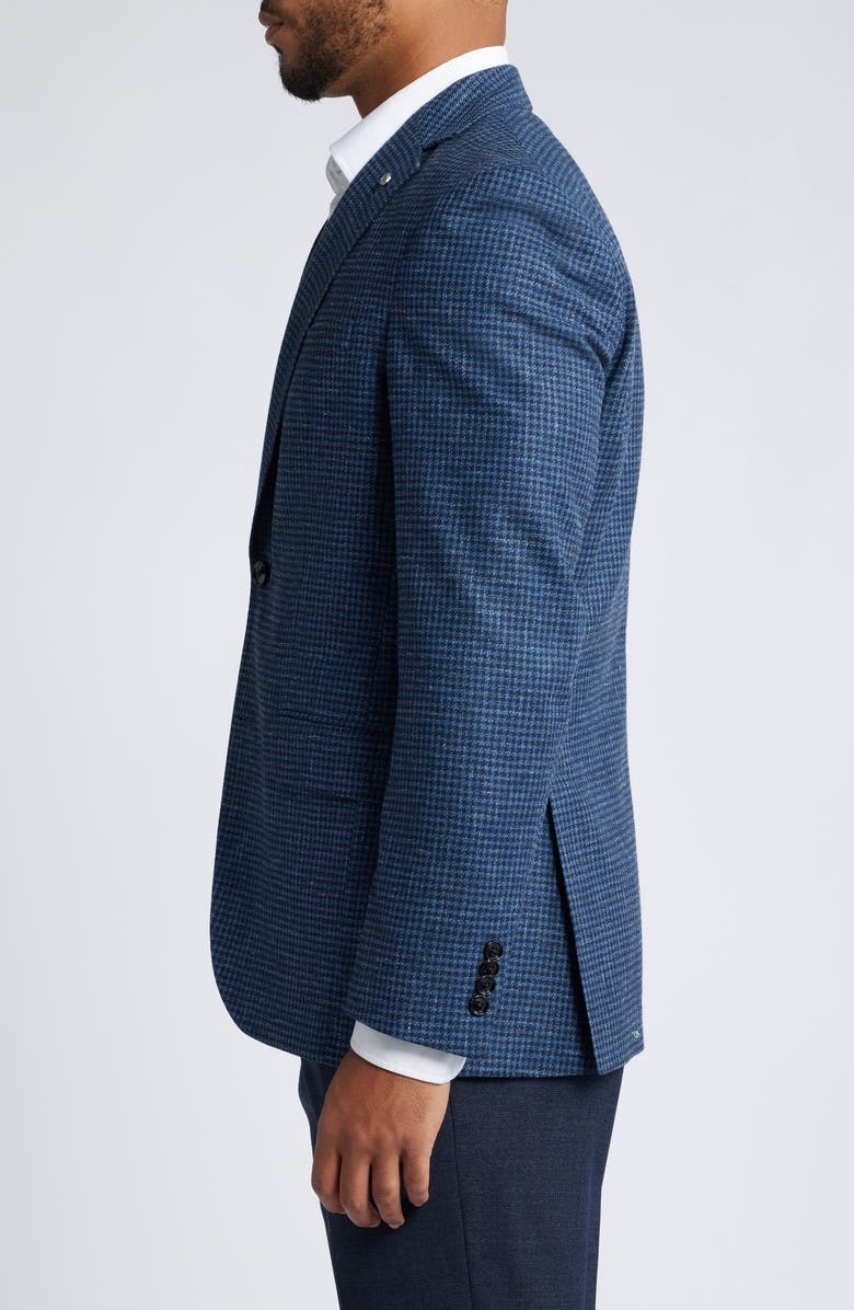 Ted Baker London Karl Mini Houndstooth Check Wool & Cotton Blend Sport Coat, Alternate, color,