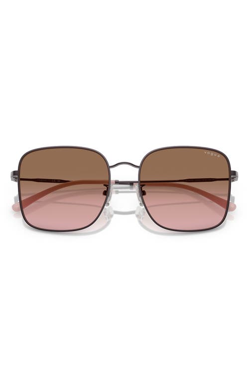 Vogue 57mm Gradient Square Sunglasses In Pink