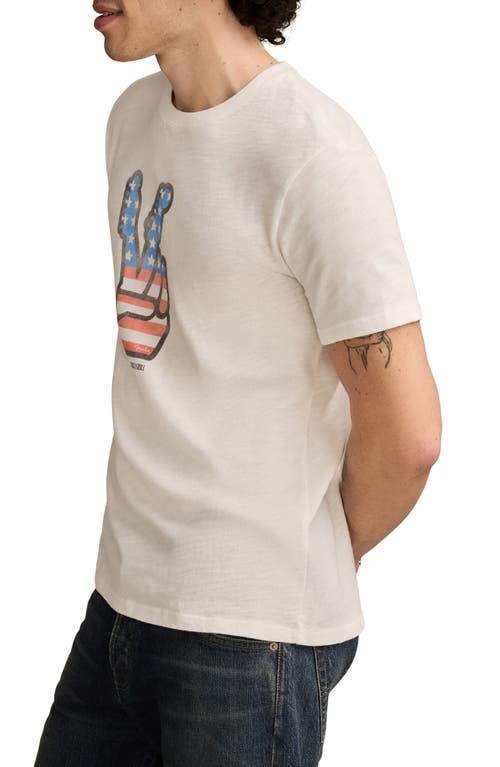 Lucky Brand Fender Peace Hand Cotton Graphic T-shirt