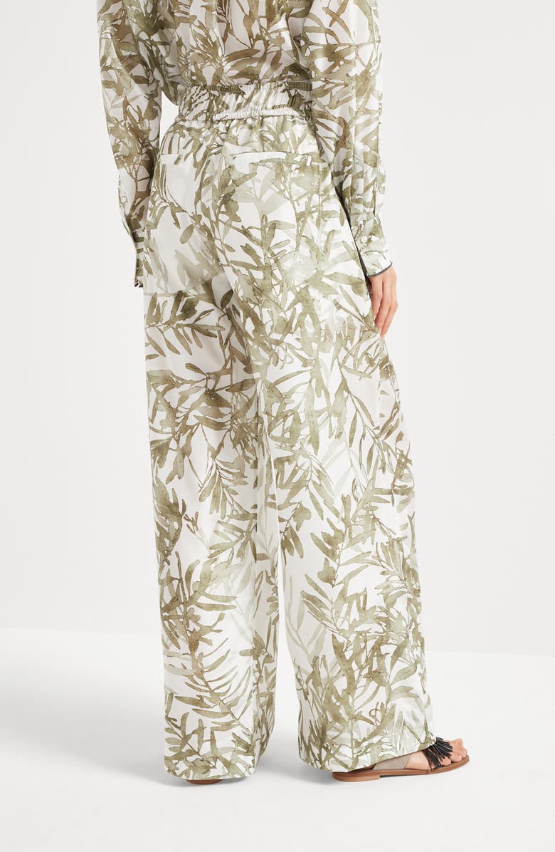 Brunello Cucinelli Herbarium Print Pyjama trousers, Alternate, color, 