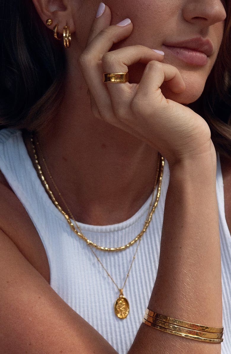 Dower & Hall Rice Nomad Necklace, Alternate, color, Yellow Gold Vermeil