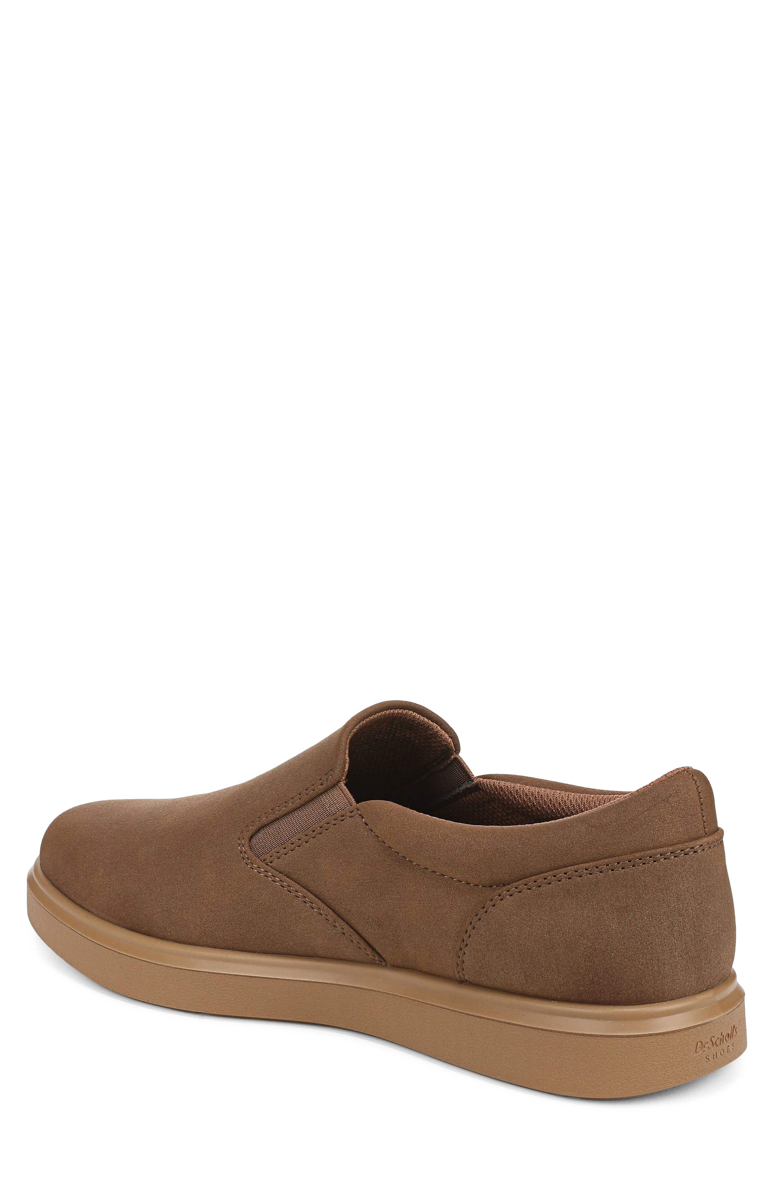 City Cloud Faux Leather Slip On Sneaker, Alternate, color, MID BROWN FAUX LEATHER