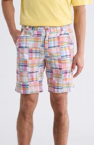 Vintage 1946 Patchwork Madras Flat Front Shorts