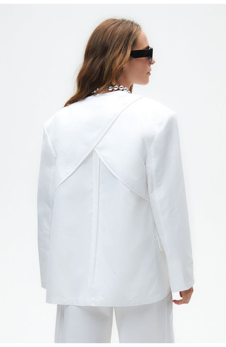 Nocturne Draped Blazer, Alternate, color,