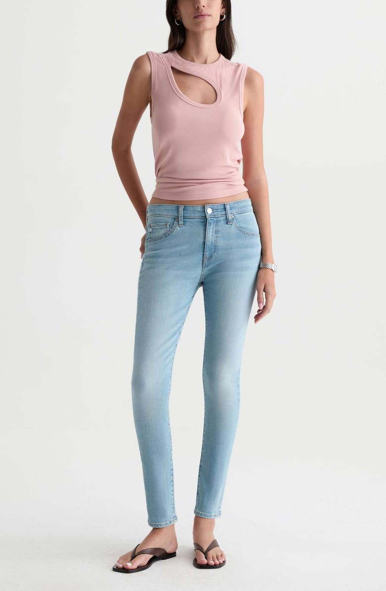 AG Farrah Mid Rise Ankle Skinny Jeans, Alternate, color, Brix