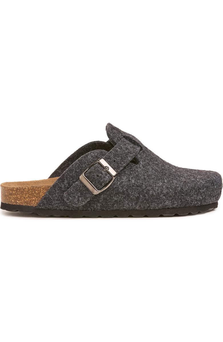 Celtic & Co. Felt Buckle Clog, Alternate, color, Charcoal