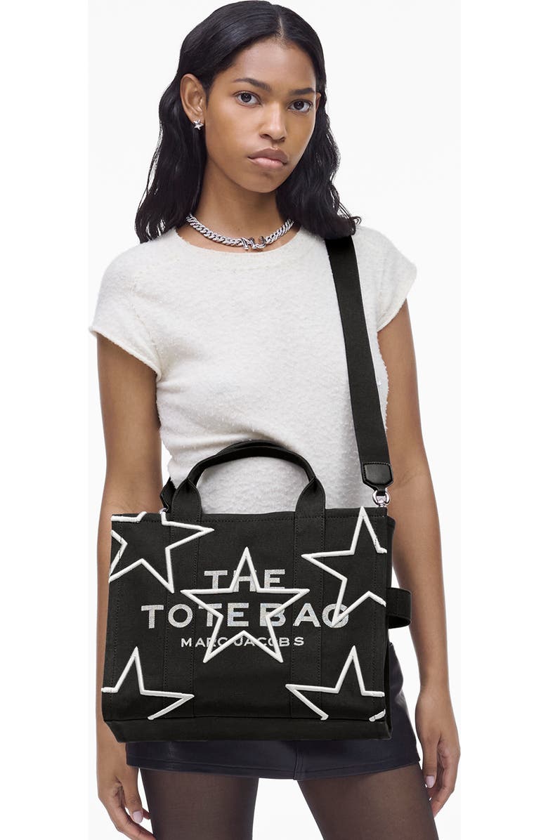 Marc Jacobs The Medium Star Canvas Tote, Alternate, color,