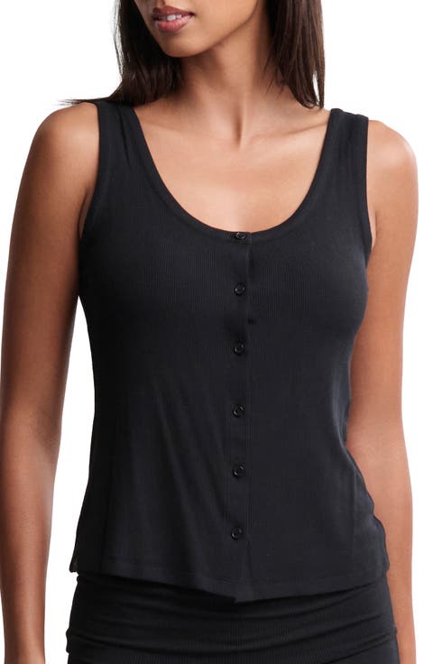 Ultra Soft Rib Button-Up Tank