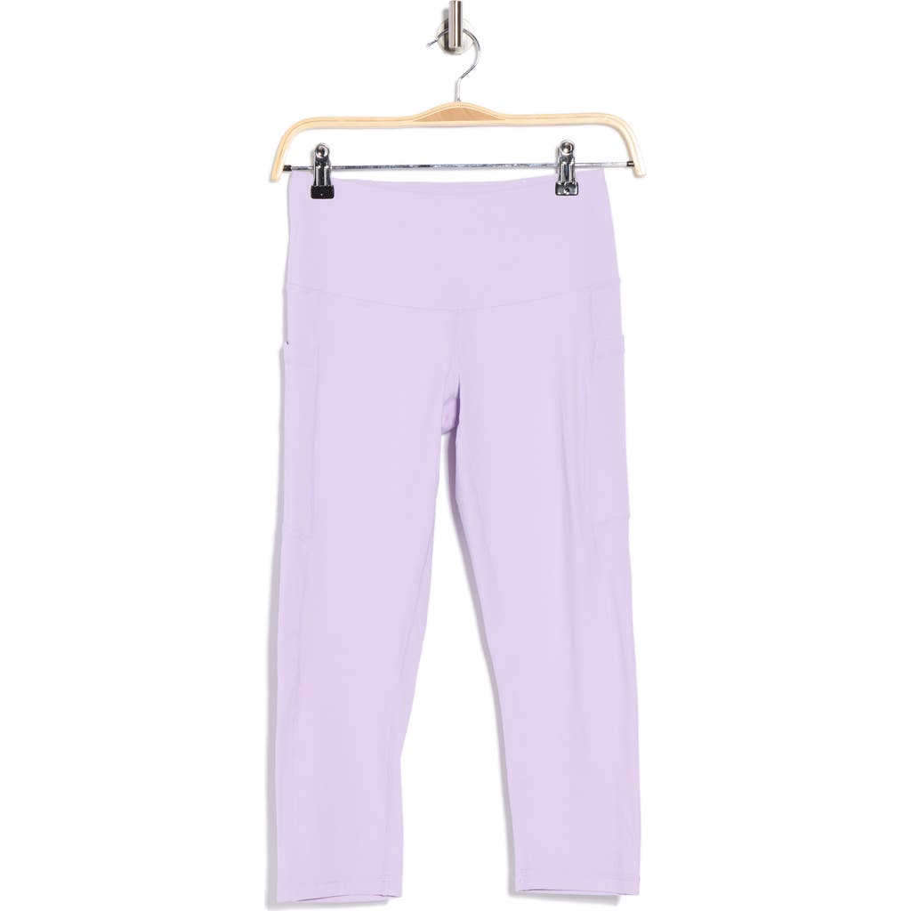 Z By Zella Perform High Waist Pocket Crop Leggings In Blue