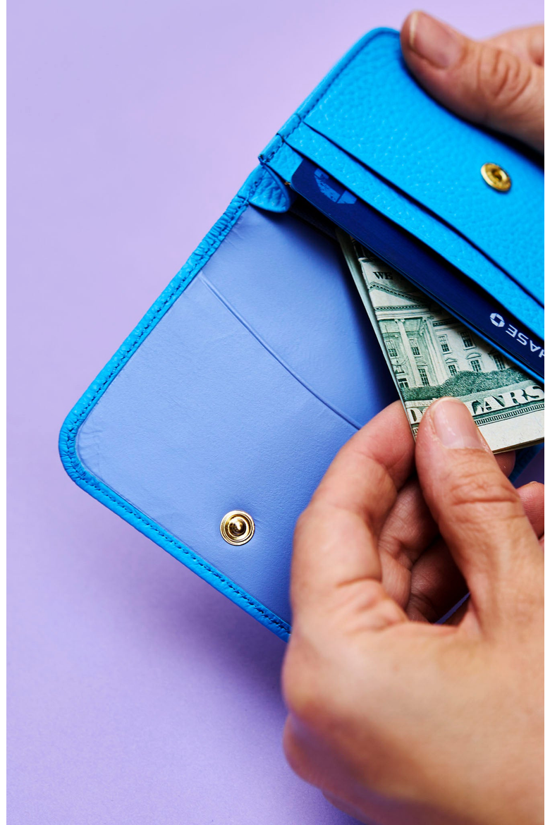Ascot Flapover Card Case, Alternate, color, Azure