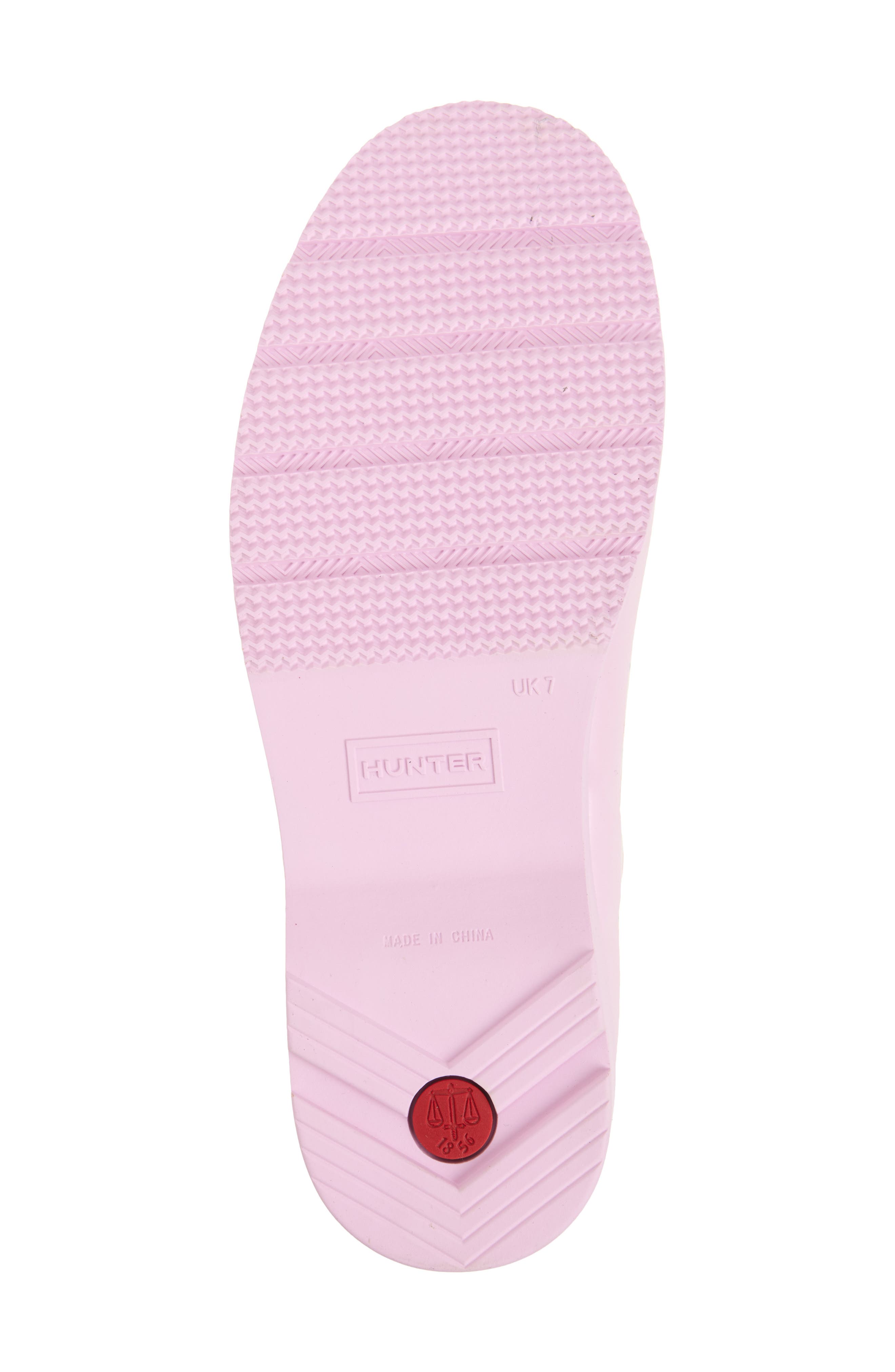 Hunter x LoveShackFancy Play Short Rain Boot, Alternate, color, Rose Heart