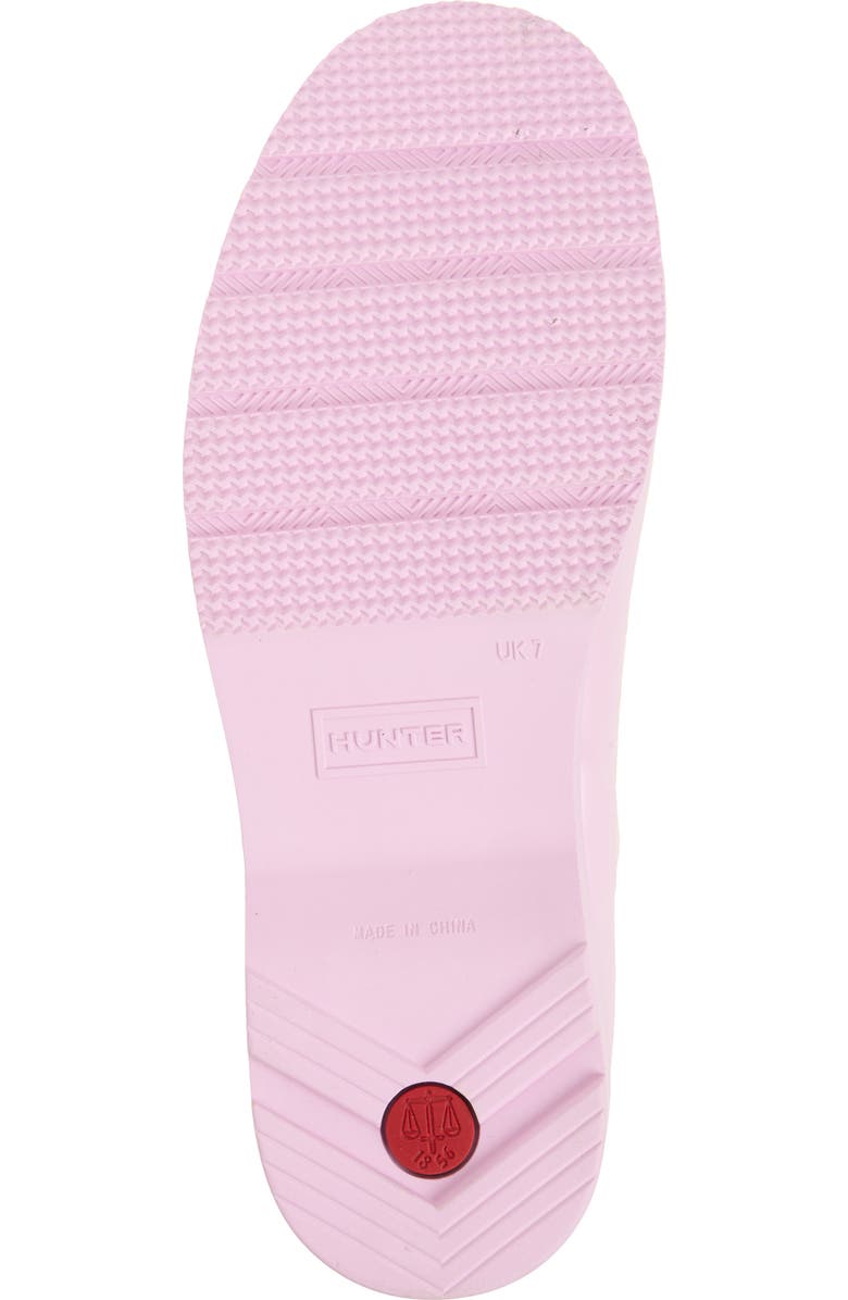 Hunter x LoveShackFancy Play Short Rain Boot, Alternate, color, Rose Heart