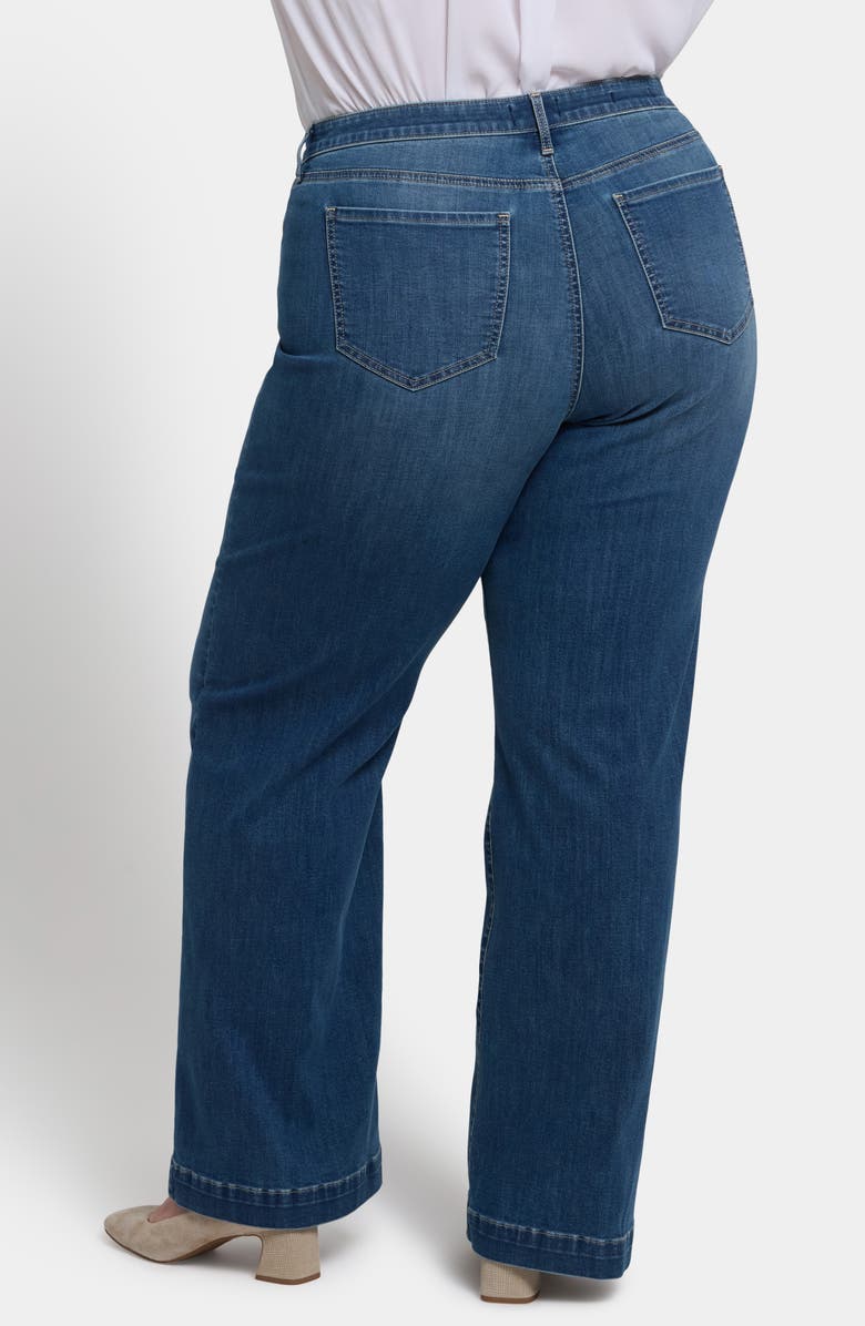 NYDJ Teresa Cool Embrace<sup>®</sup> Exposed Button Wide Leg Jeans, Alternate, color, Costa Brava