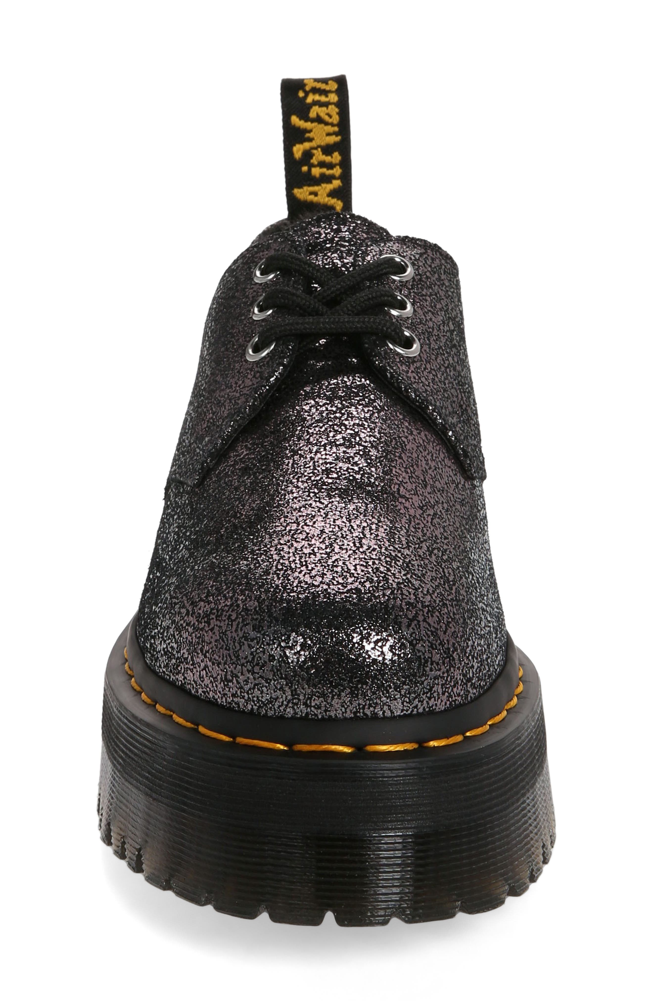 Dr. Martens 1461 Quad Faux Fur Lined Platform Derby, Alternate, color, 
