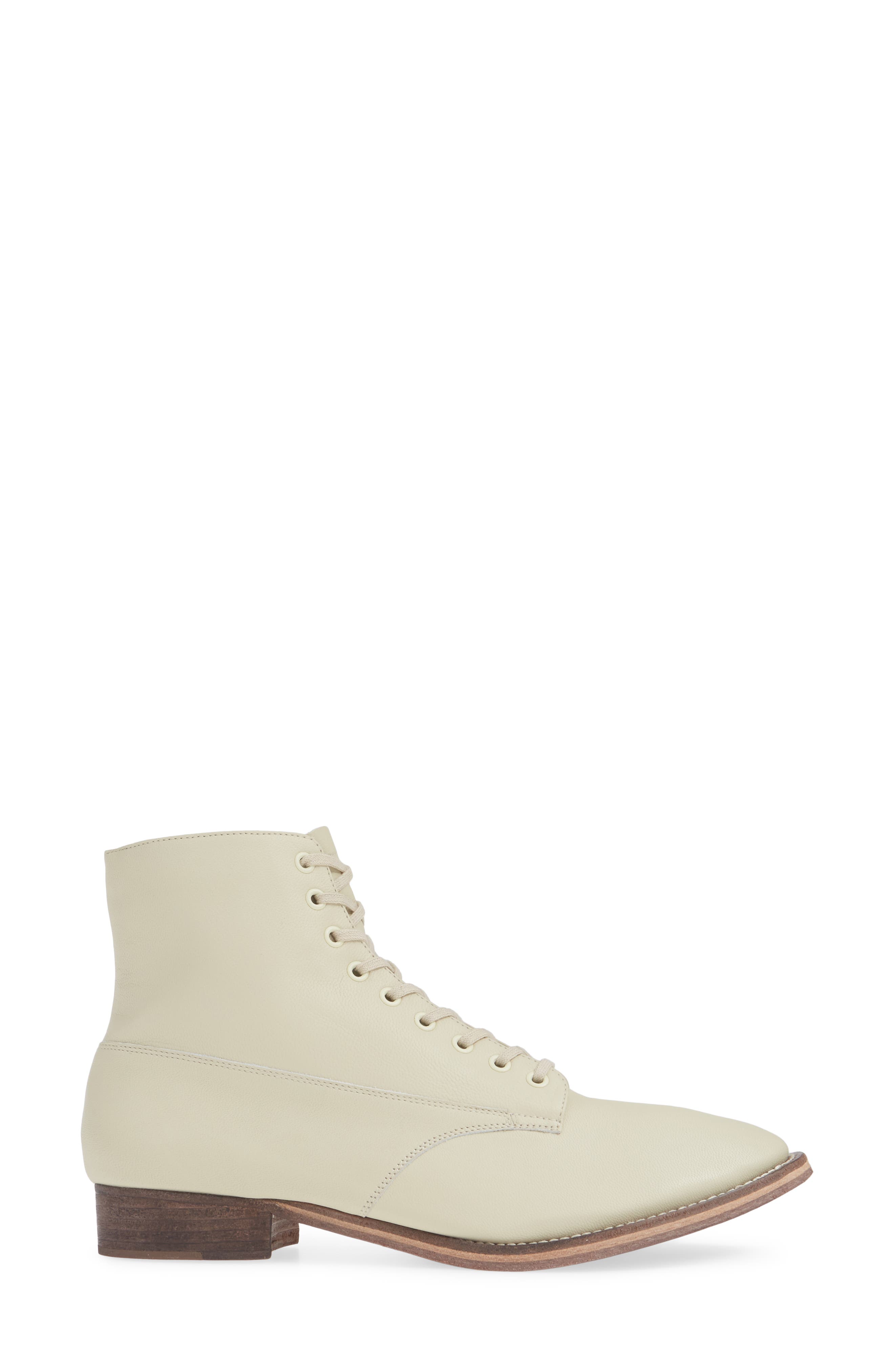 Boxcar Lace-Up Boot, Alternate, color, VANILLA