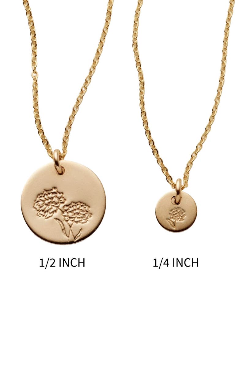 MADE BY MARY October Birth Flower Necklace, Alternate, color, Silver