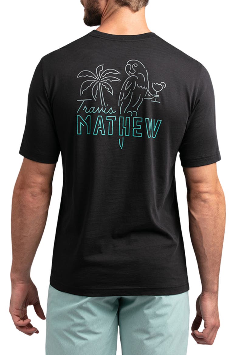 Party Parrot Graphic Tee, Alternate, color, BLACK