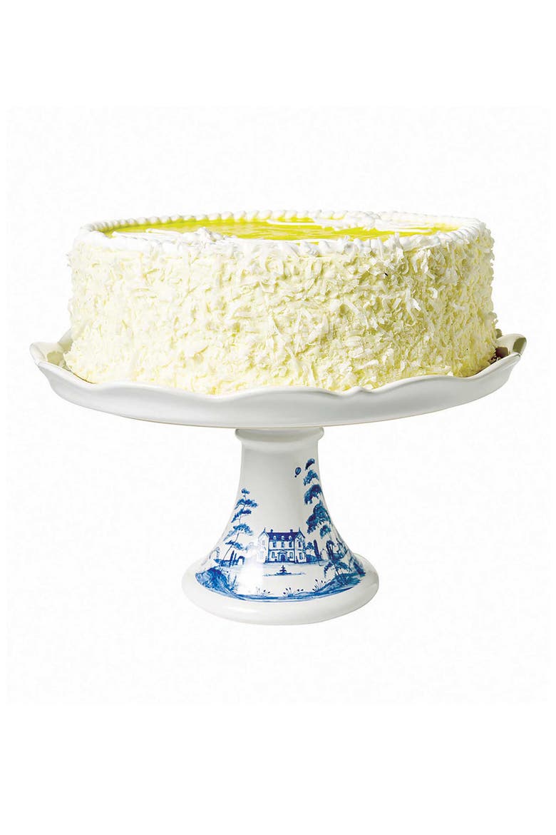 Country Estate Cake Stand, Alternate, color, DELFT BLUE